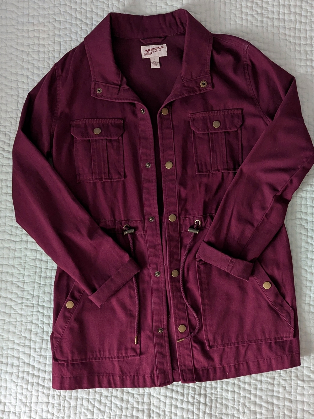Arizona Jean Company Deep Wine Utility Jacket